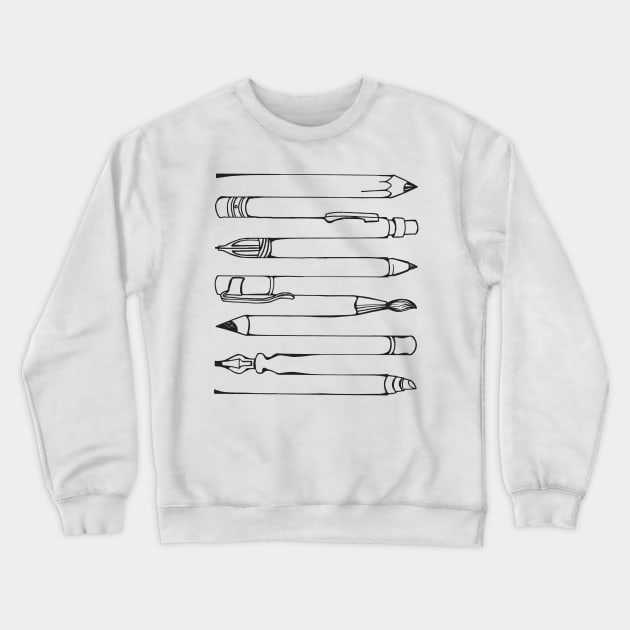 Draw, Write, Paint, & Sketch Crewneck Sweatshirt by artfulfreddy